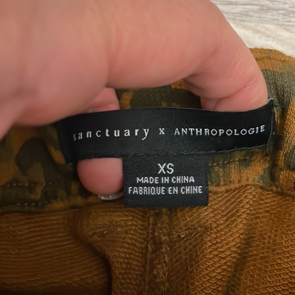 Sanctuary x Anthropologie Brown & Black Animal Print Stretchy Knit Pants Size XS - Picture 11 of 16